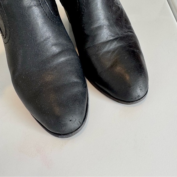 Frye Essa Bootie Black Leather Boho Western High Heel Ankle Bootie 7.5M - Picture 2 of 13